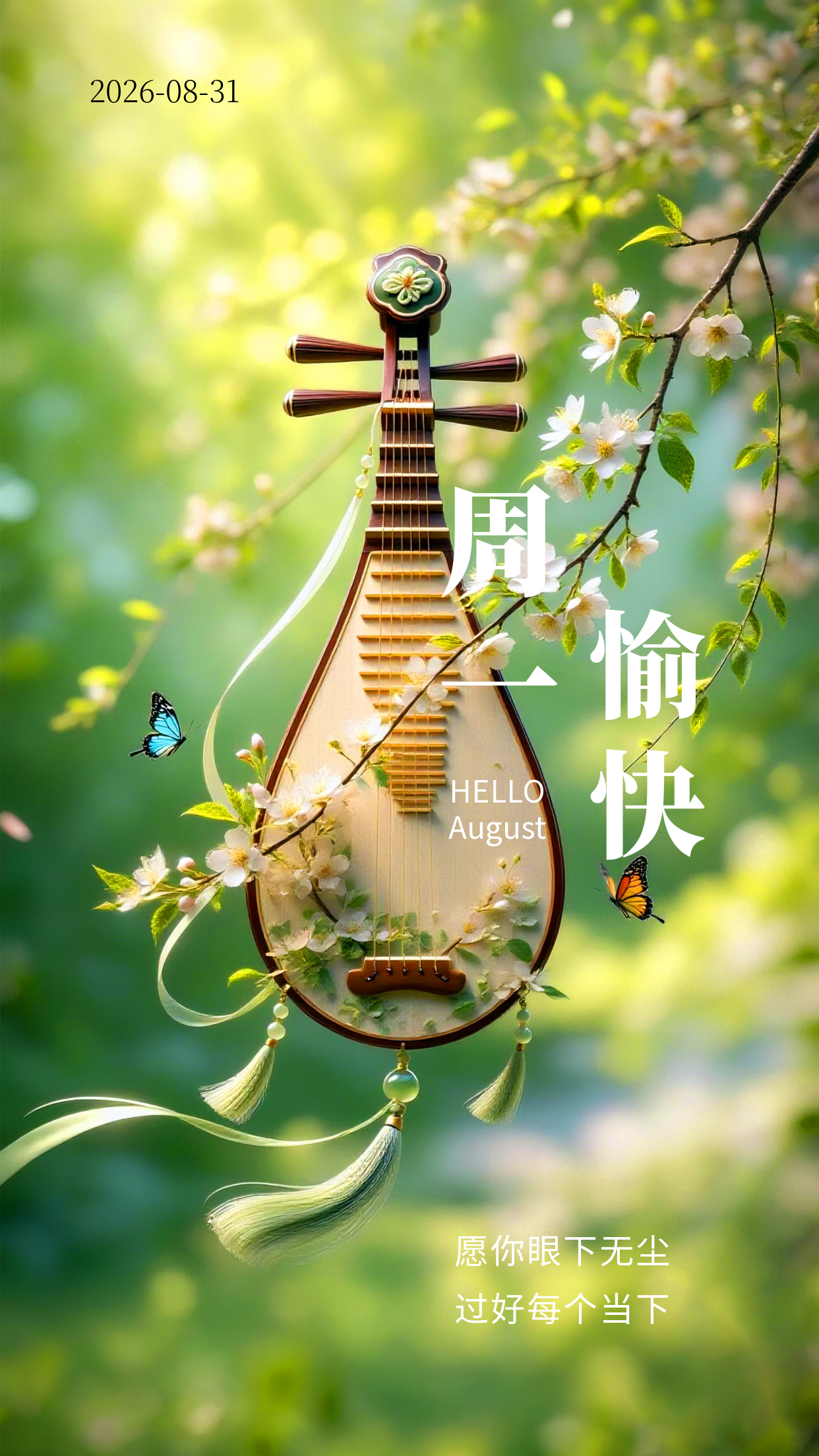 2026.8.31周一早安祝福海报壁纸拿图吱一声噢～ 