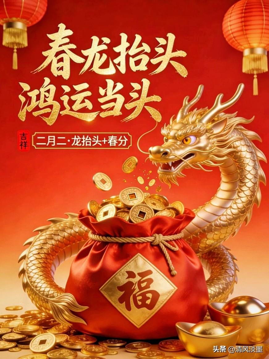 春分遇龙抬头，人间春色正平分

2026年3月20日，星期五，农历二月初二。今日