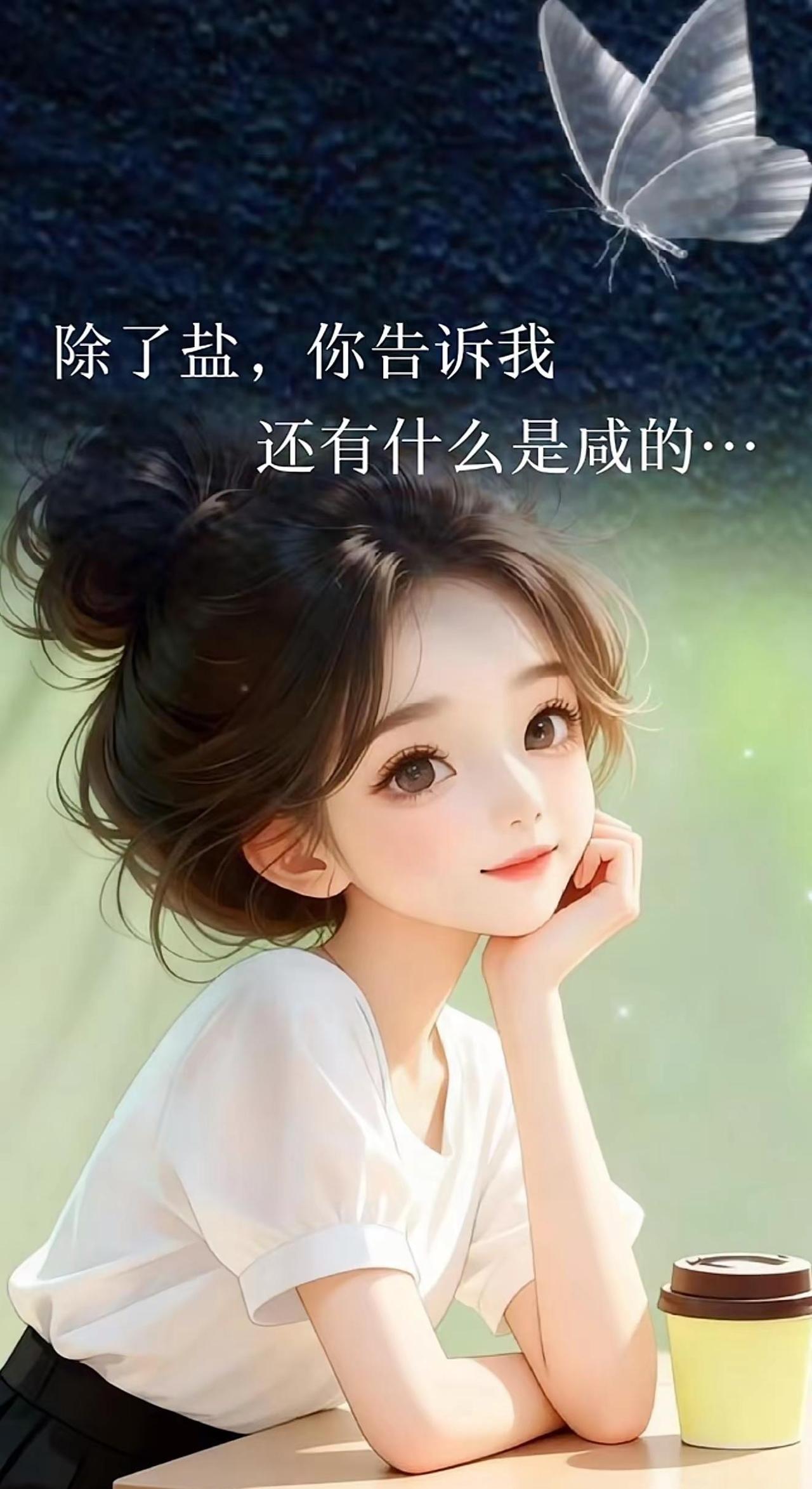 除了盐，你告诉我，还有什么是咸的头像配文 总有一句话贼走心❤ 筱筱文案