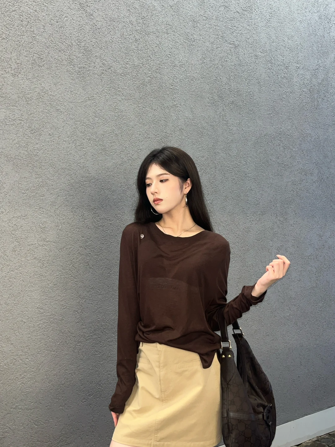 OOTD｜早秋美拉德色系职场穿搭