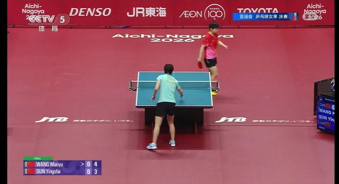 #孙颖莎vs王曼昱#
🏓会师决赛!孙颖莎vs王曼昱
名古屋亚运女单，两位国乒主力双双击败日本强敌，提