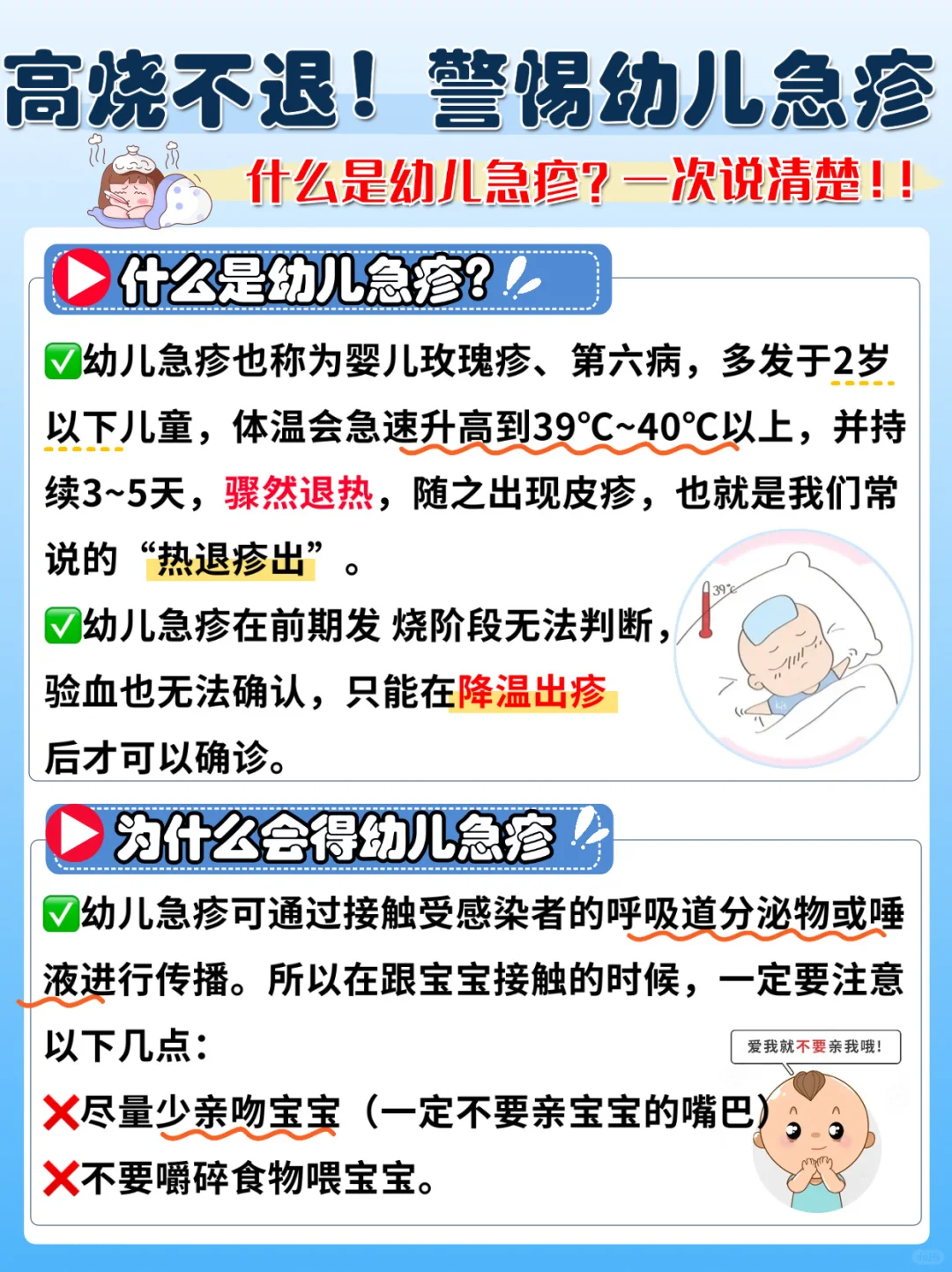 孩子高烧反复后 身上出疹❓怎么办