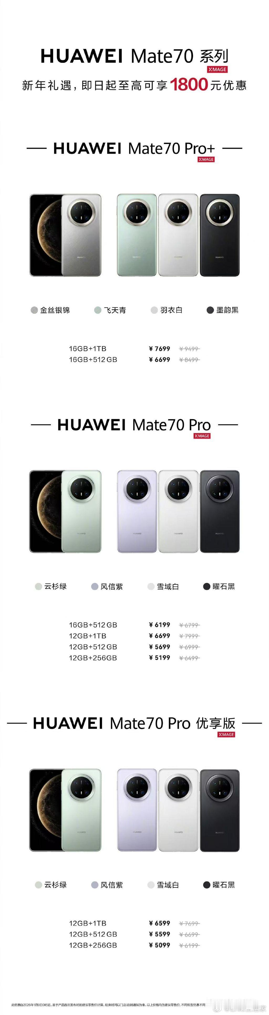 不是吧！不是吧！华为官网新春优惠最高降价1800元！这次华为Mate 70系列直