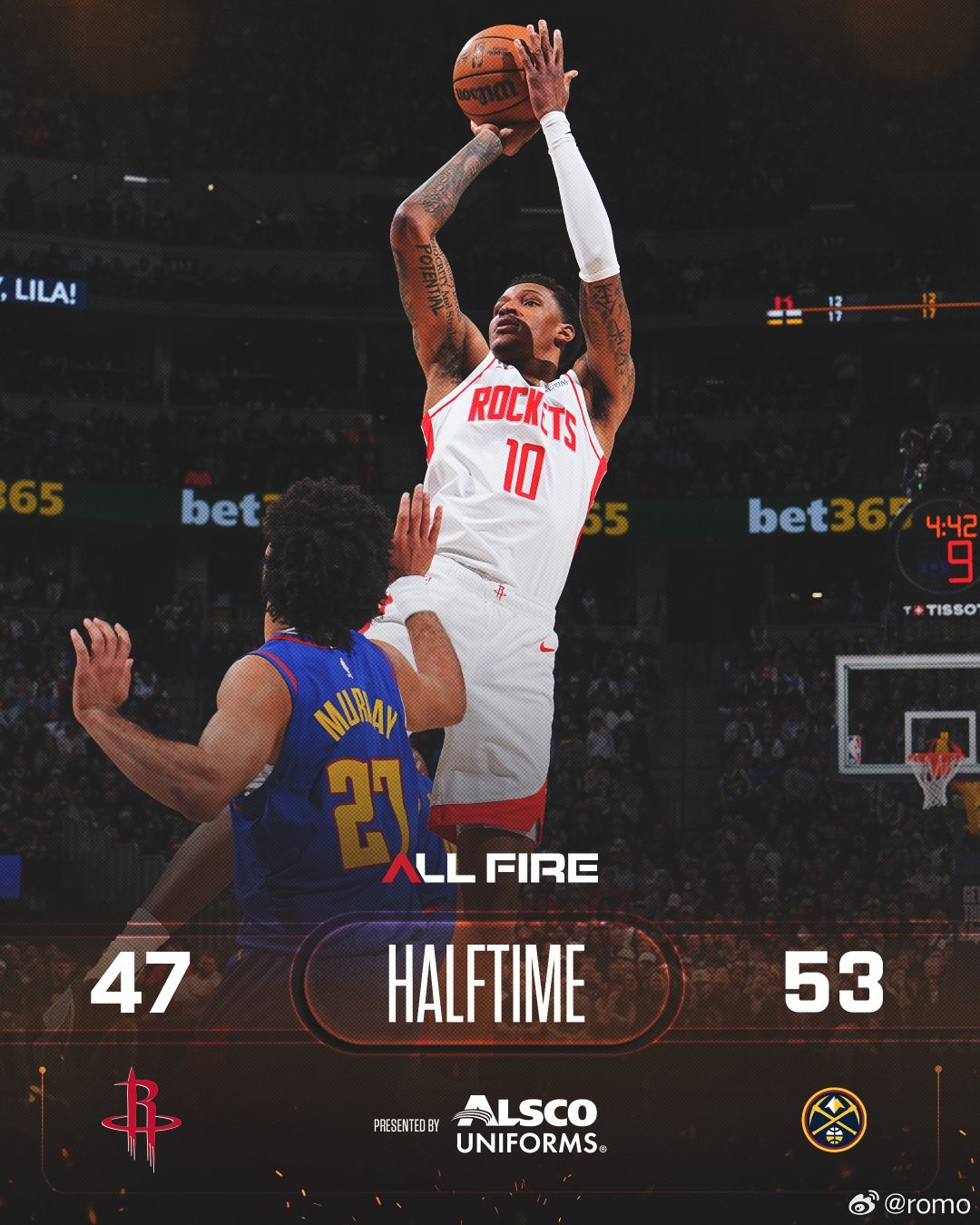 半场落后6分全队三分 14中2 , 罚球6中1 半场9失误，这里就送给对方13分