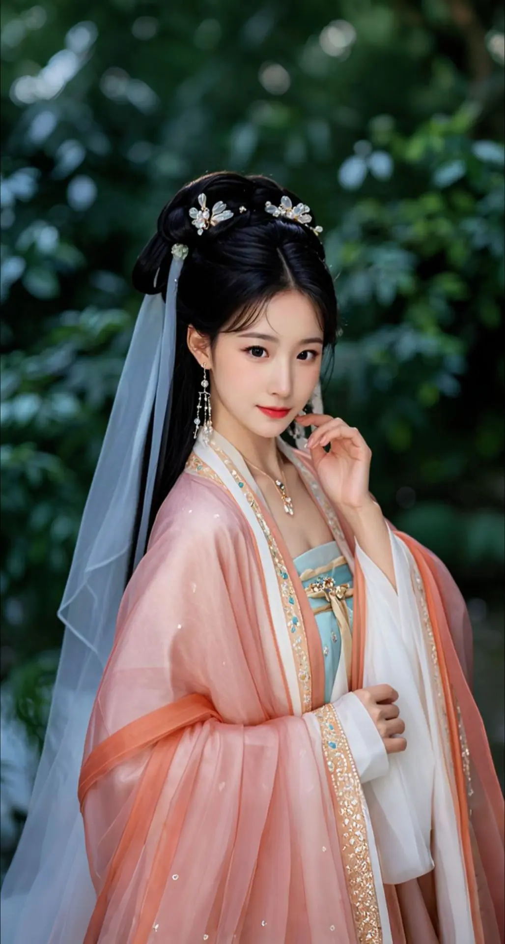 AI扩图 AI清美盛妆