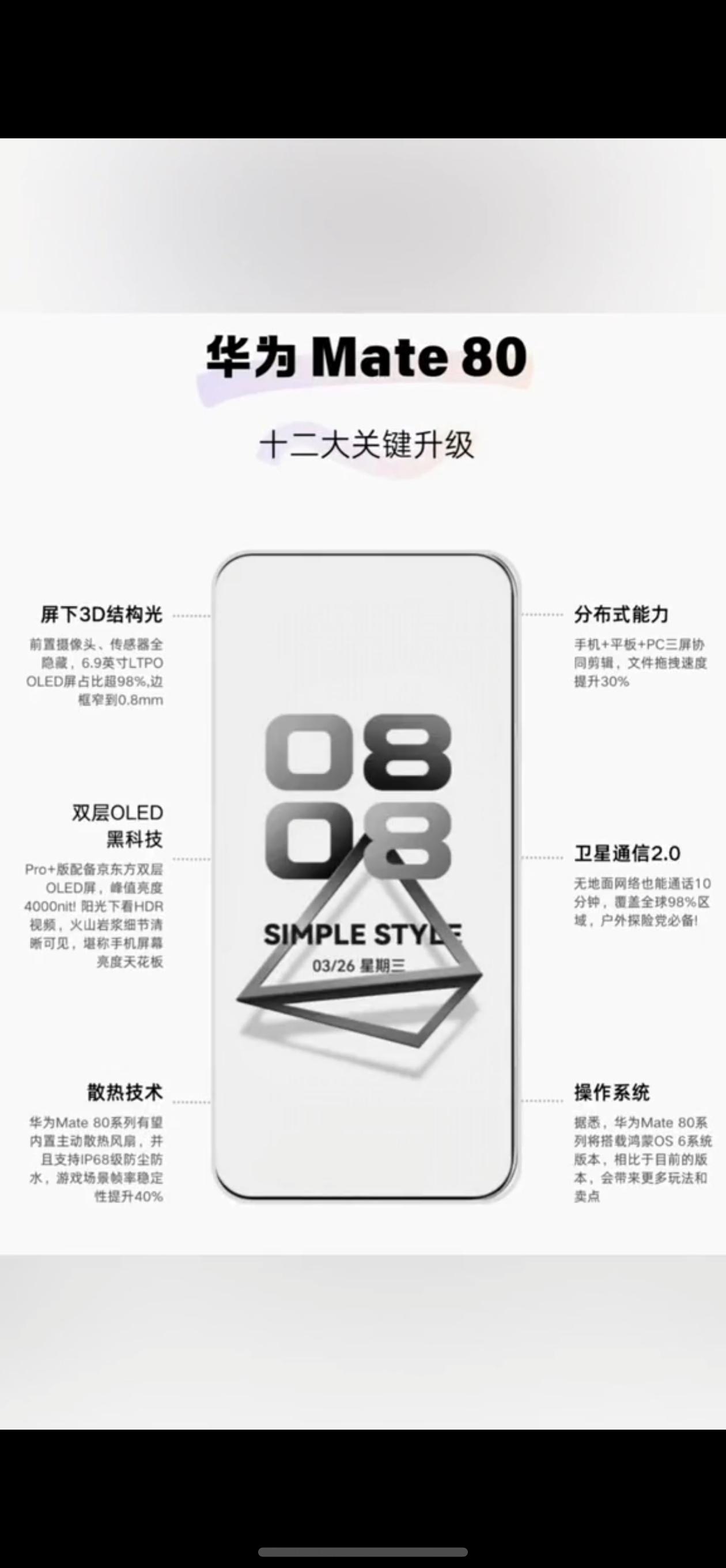 鸿蒙NEXT  Mate80系列如果真的如图所示，那真的是太强悍了，最大的感官就