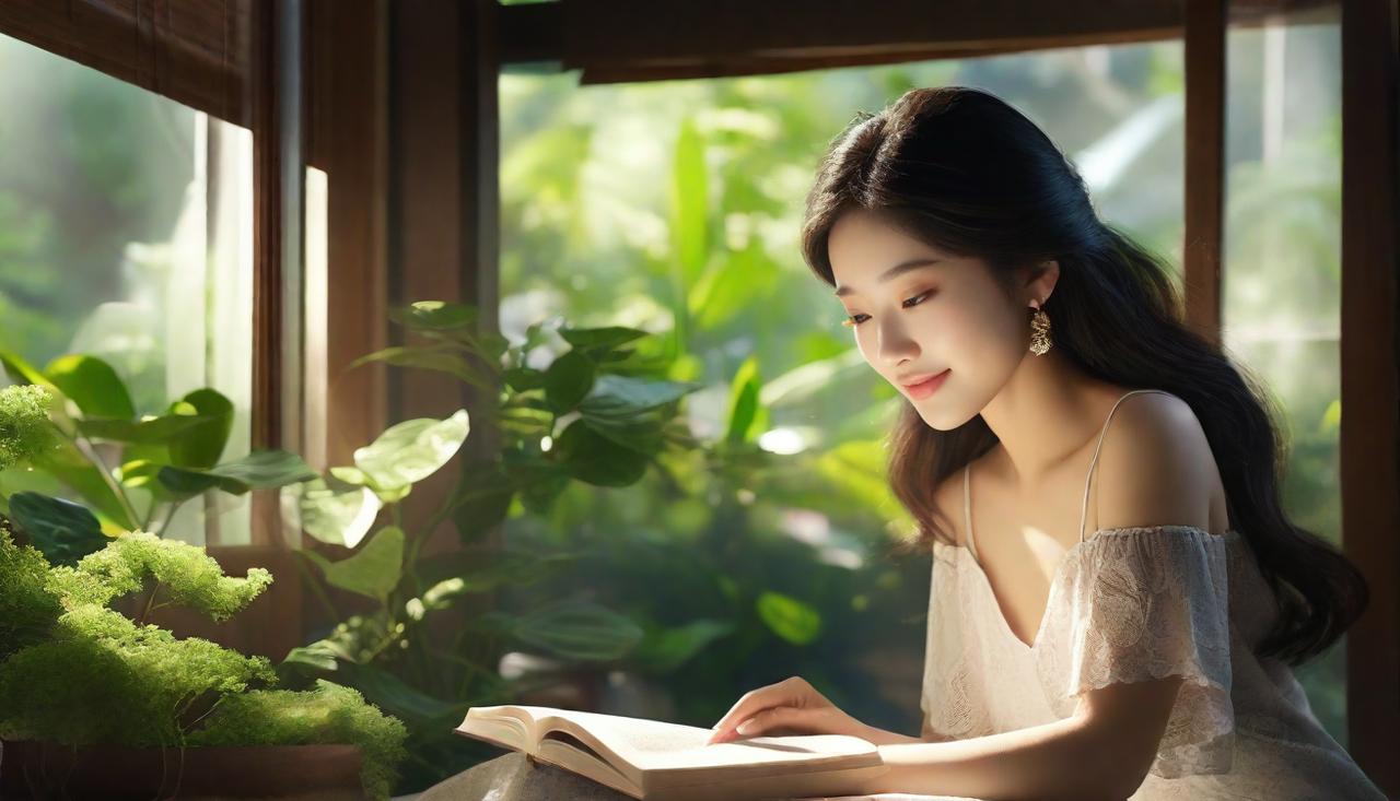 秋风起时，我总是喜欢独自一人，坐在窗前，手捧一本好书，静静地阅读。窗外，落叶纷飞