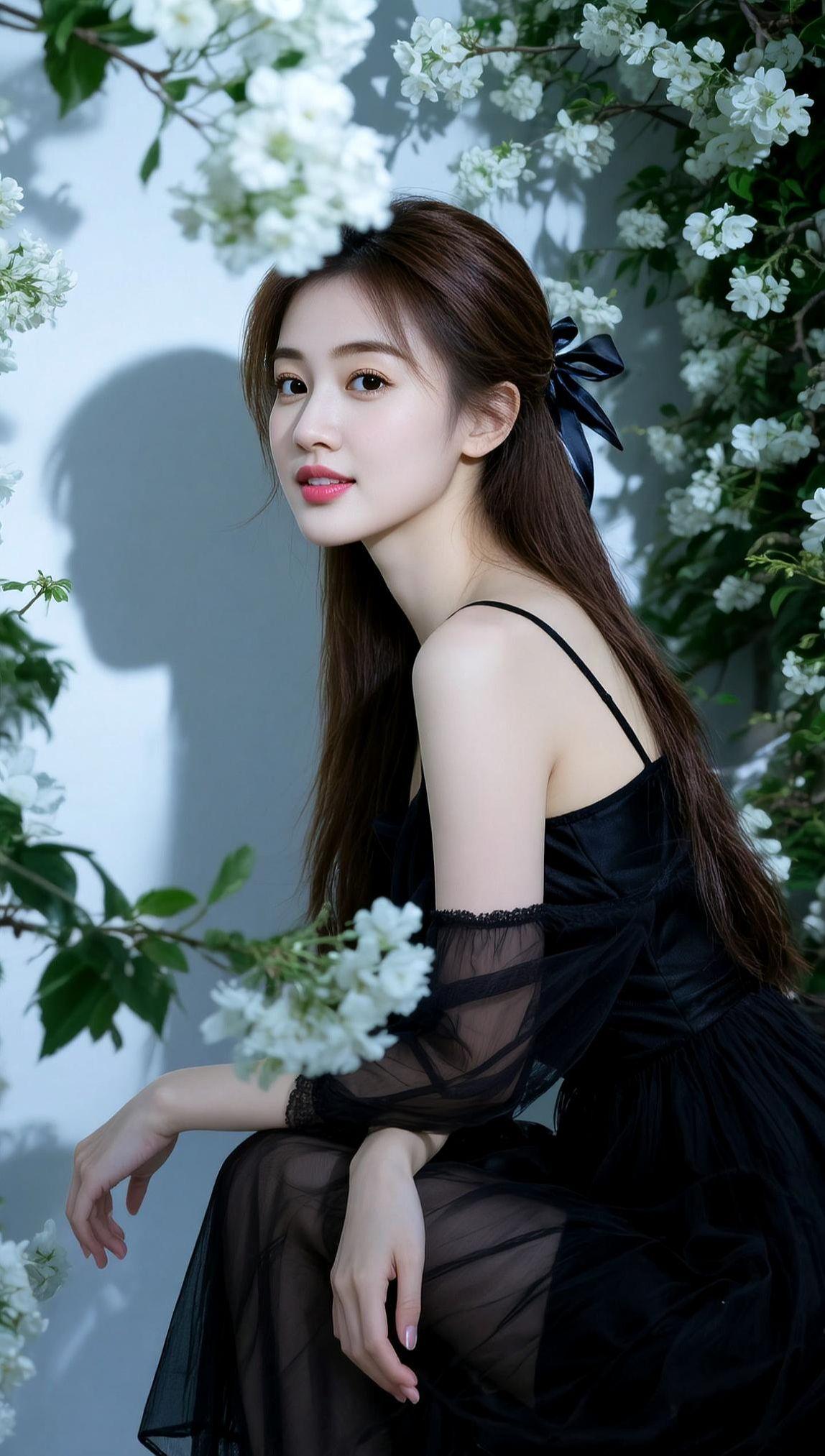 AI花影氛围感写真 抖音ai创作 高颜值 美女