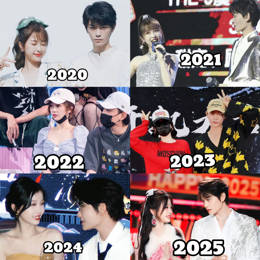 棣欣引力 破镜不能重圆，无缘就是无缘，欢迎来磕六年都有同框的真BG美帝—禹宙中欣