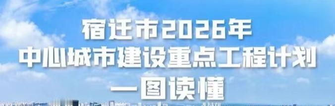 在宿迁市2026年中心城市建设重点工程计划当中，淮新高铁列为前期研究项目，希望该