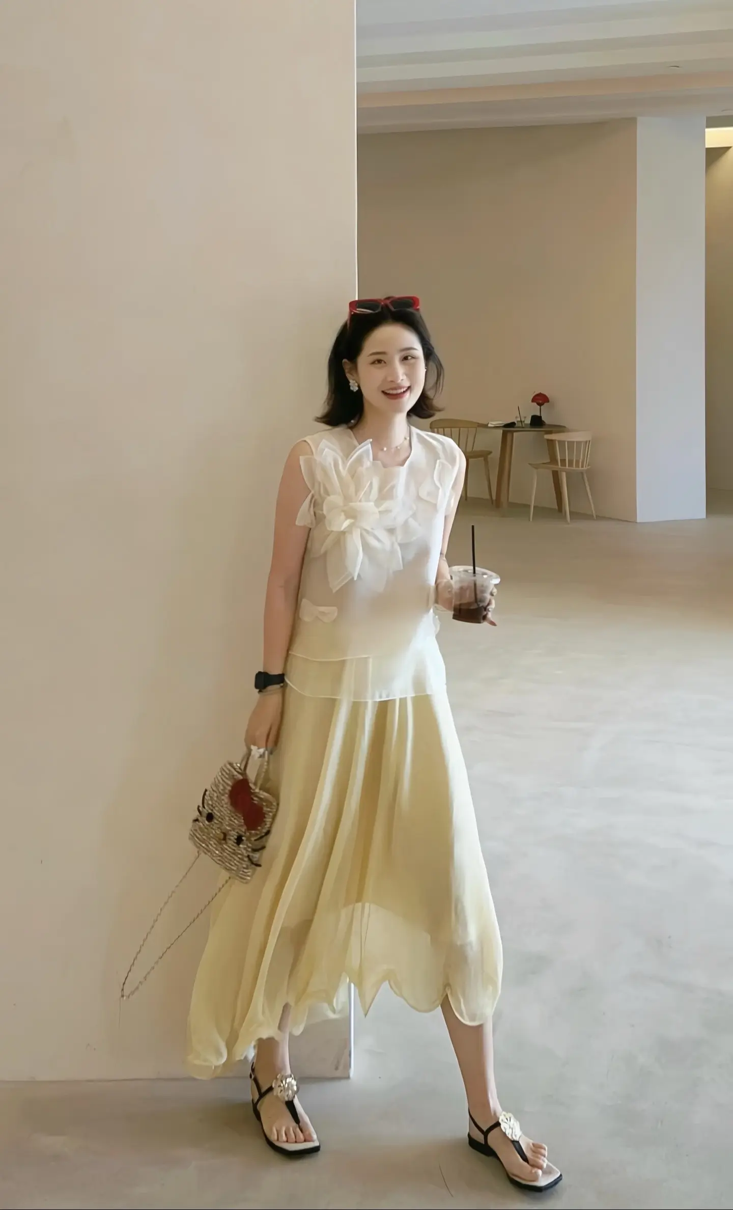 气质穿搭 明媚夏日彩色穿搭 美出高级感穿搭 温柔风 一周穿搭不重样挑战
