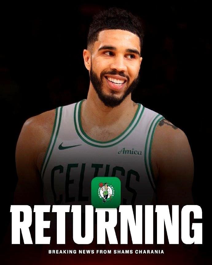 跟腱撕裂，只用298天就回来打球，塔图姆这是在赌上自己的职业生涯。

明天对阵独