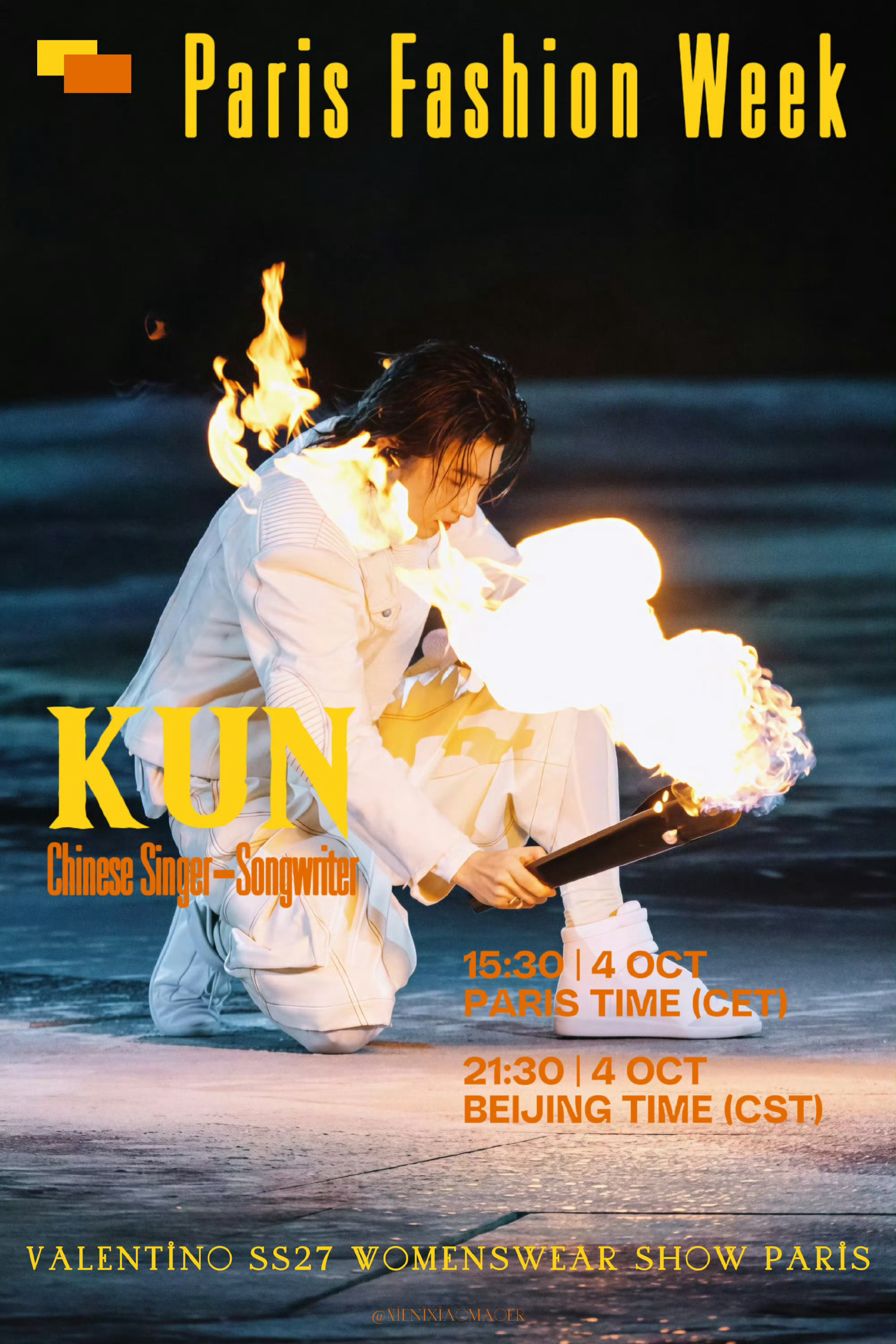 存一个KUN×巴黎时装周宣传图 做的好棒👍 ​​​