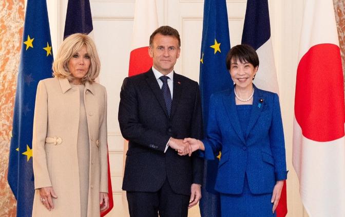 法国总统马克龙和日本首相高市早苗举行首脑会谈，表示不会邀请中国参加G7峰会

日