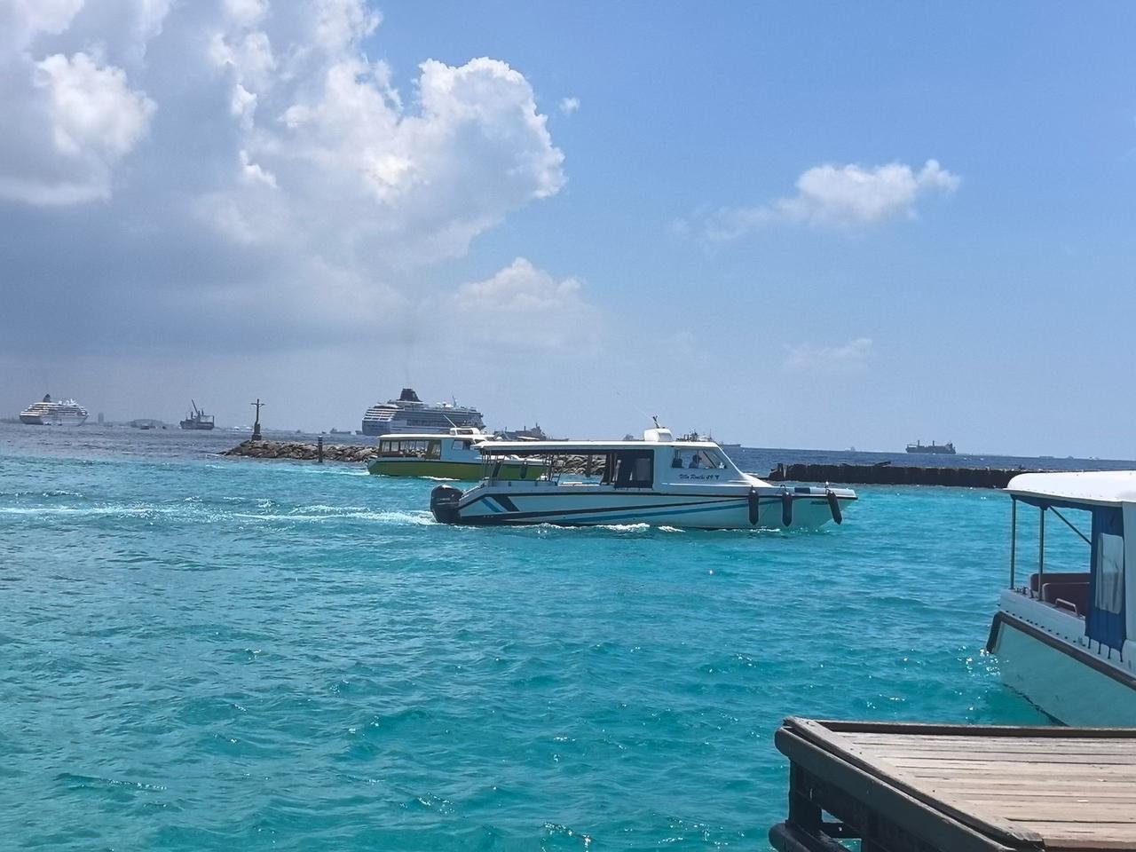 抬眼望过去，整片海都浸在透亮的蓝里。

天空的云是蓬松的棉絮，慢悠悠地浮在澄澈的