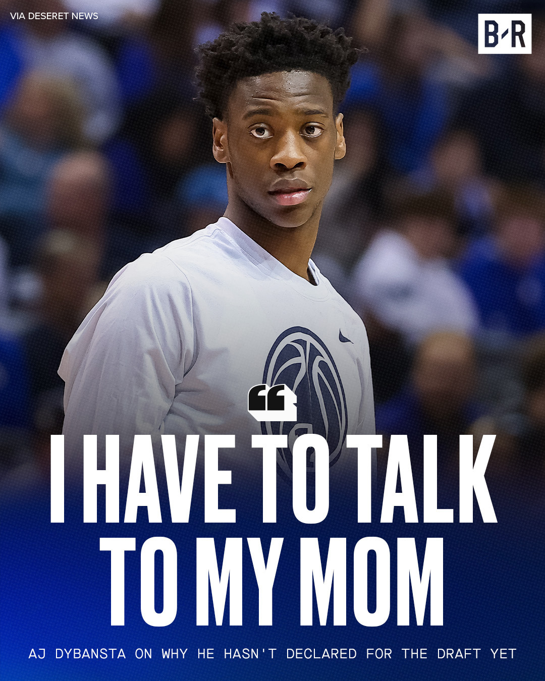 迪班萨表示他可能在大学再待一年，母亲希望他大学毕业别问了，赶紧来NBA吧nba