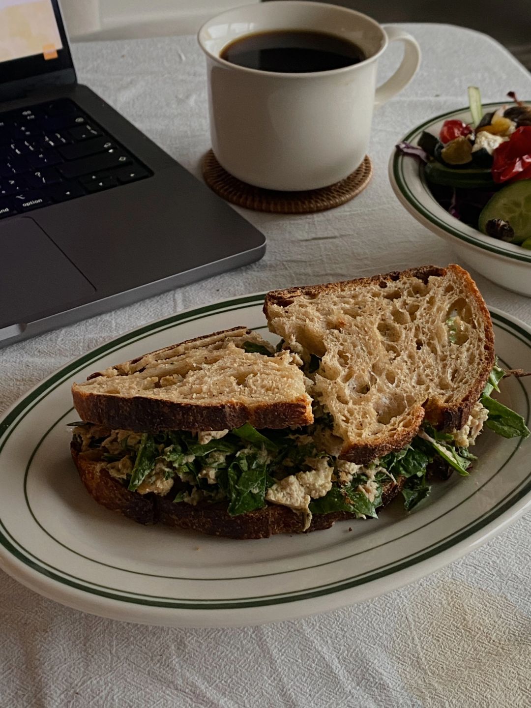 低脂版tuna salad sandwich