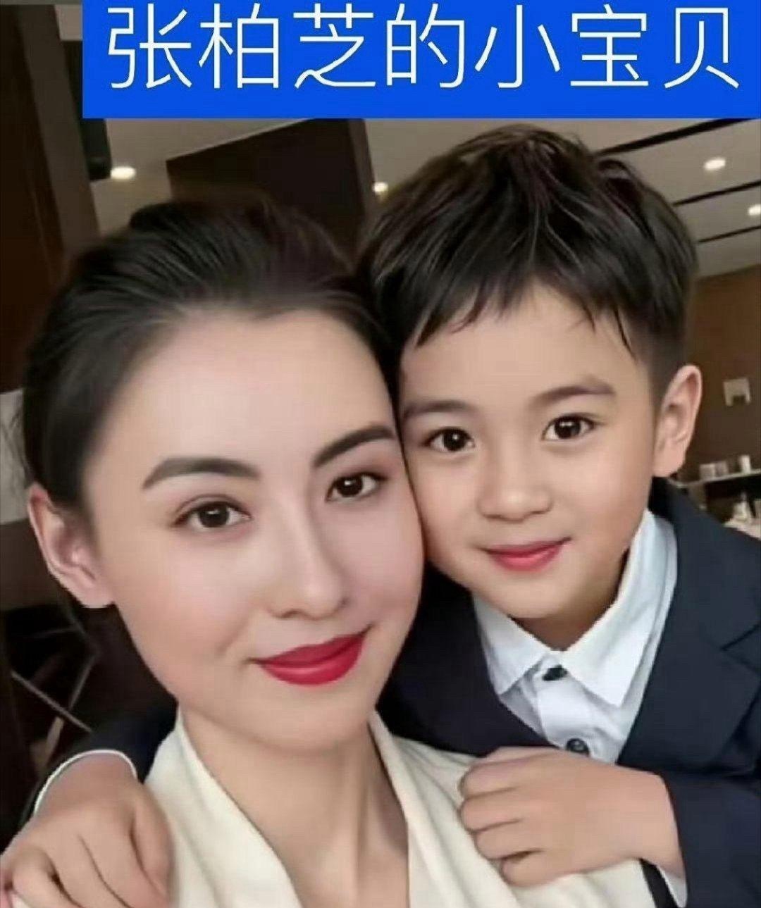 张柏芝生的小儿子，完全就是生下了一个男版的她自己，羡慕死了！亏得张柏芝不是不婚主