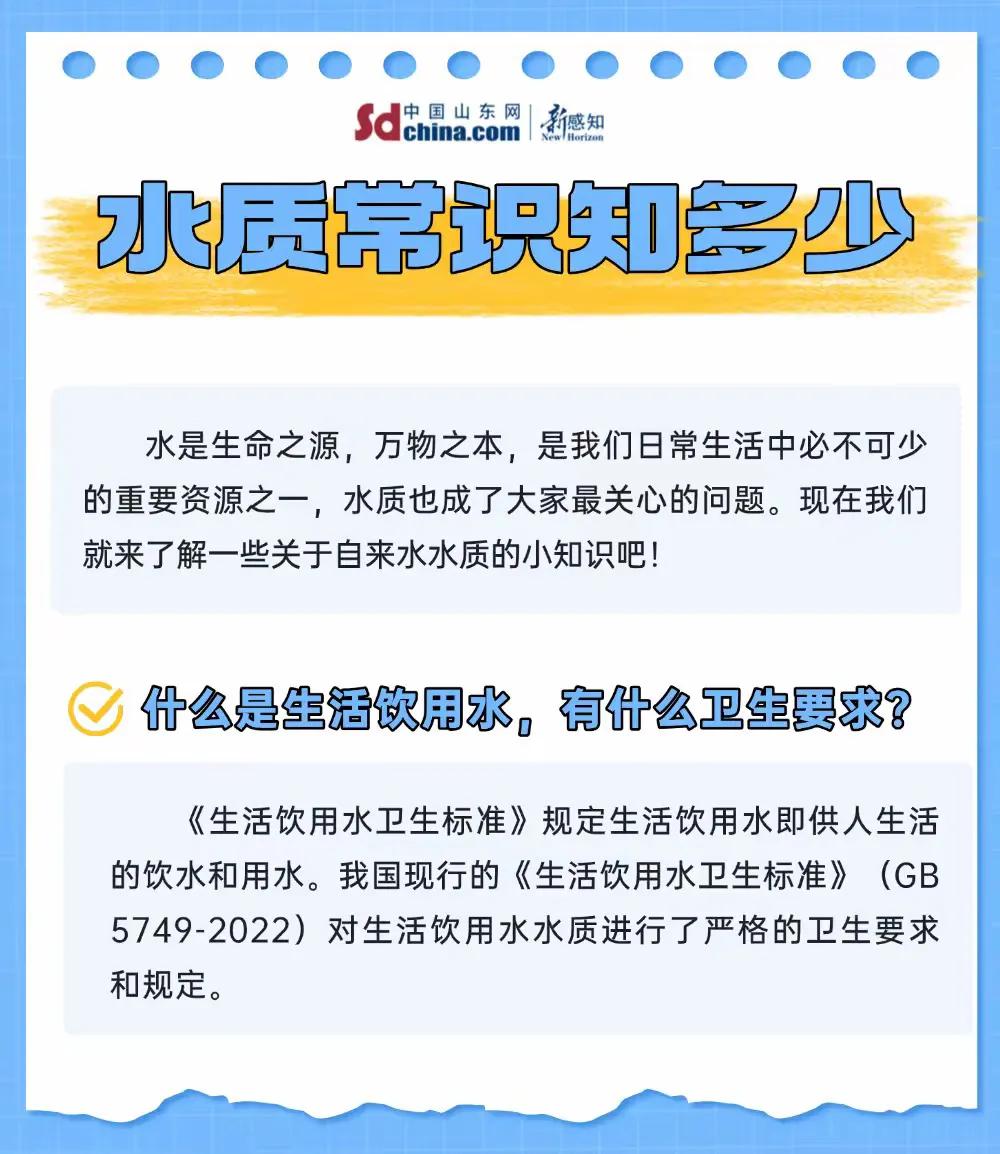 科普 | 水质常识知多少