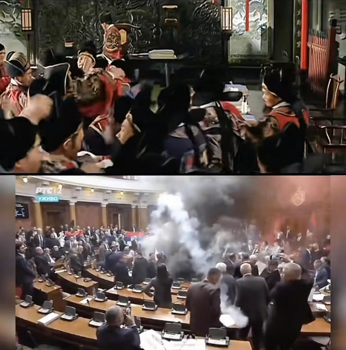 看了这组对比图片，我都感觉西方国家的内阁制度，是不是当初在设立的时候，参考了明朝