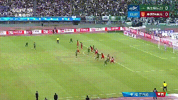 中超赛场球员头部被击中直挺挺倒地，一动不动得怪吓人的，还好队医没走远，给队医点赞