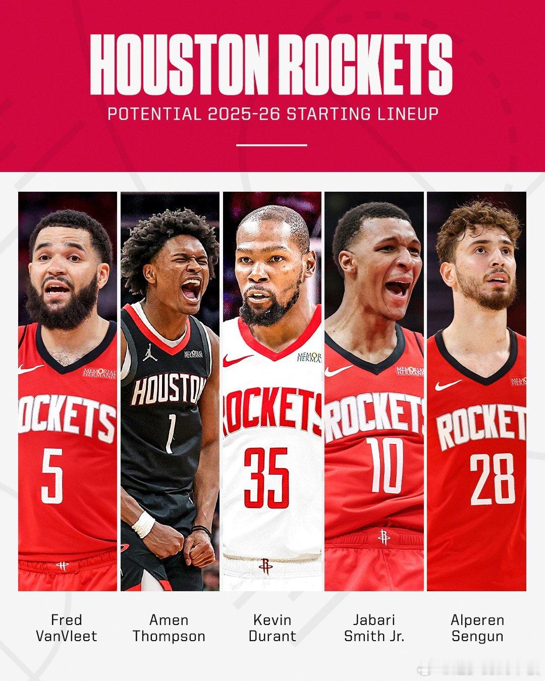 ESPN：升级后的火箭阵容，能走多远！？杜兰特加盟火箭 ​​​