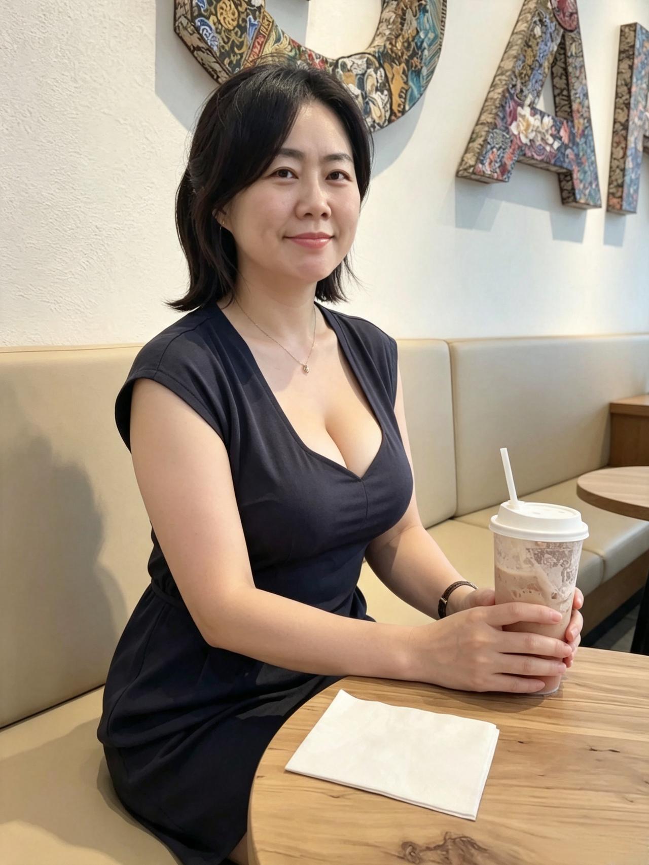 你握杯静坐，
喧嚣都被隔在一旁，
只余下岁月静好，温柔安然。