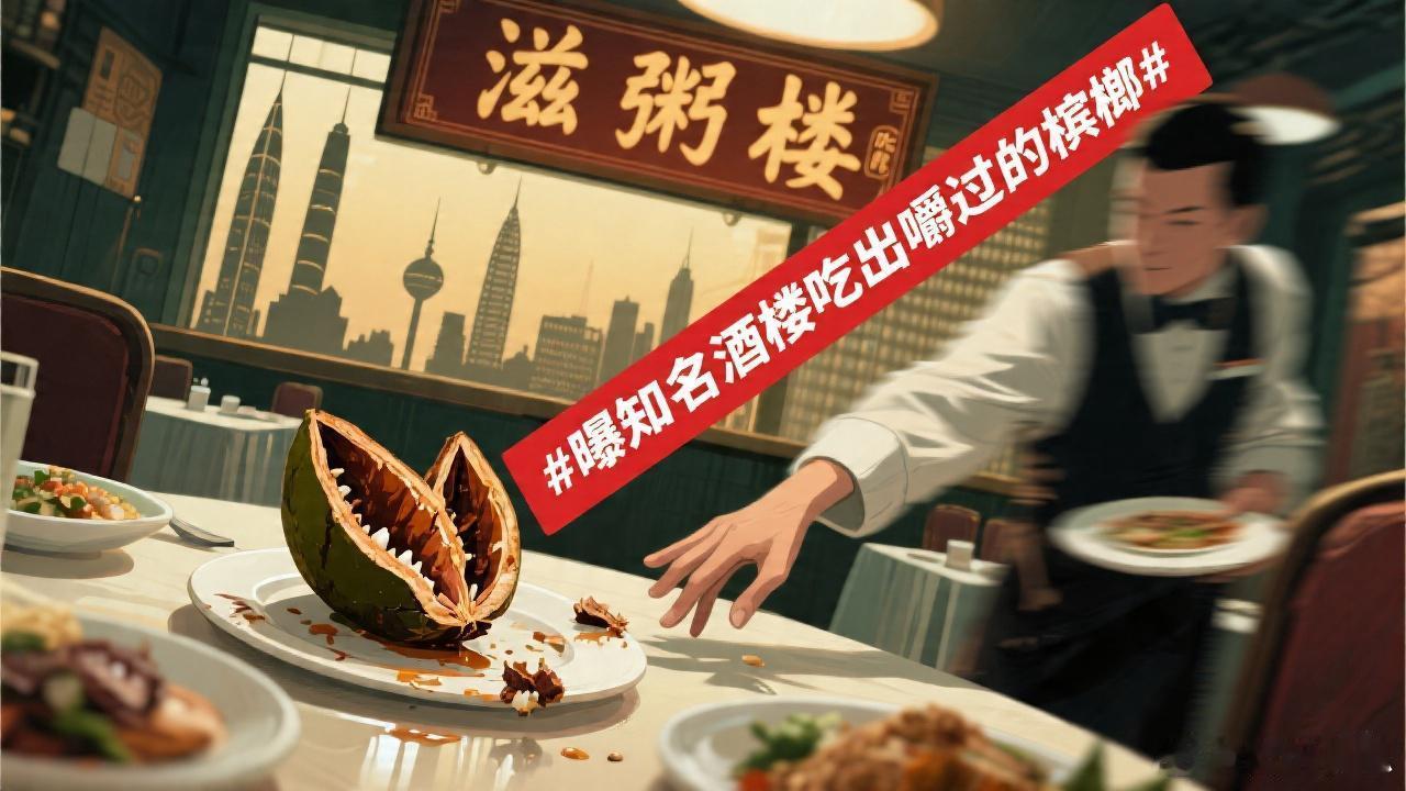 曝广州一知名酒楼吃出嚼过的槟榔知名酒楼吃出被嚼过的槟榔，店家第一反应：抢走菜品！