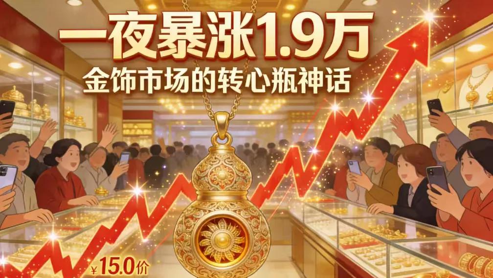 一夜暴涨1.9万！潮宏基“转心瓶”吊坠引发金饰市场巨震，高价“故事”还能讲多久？