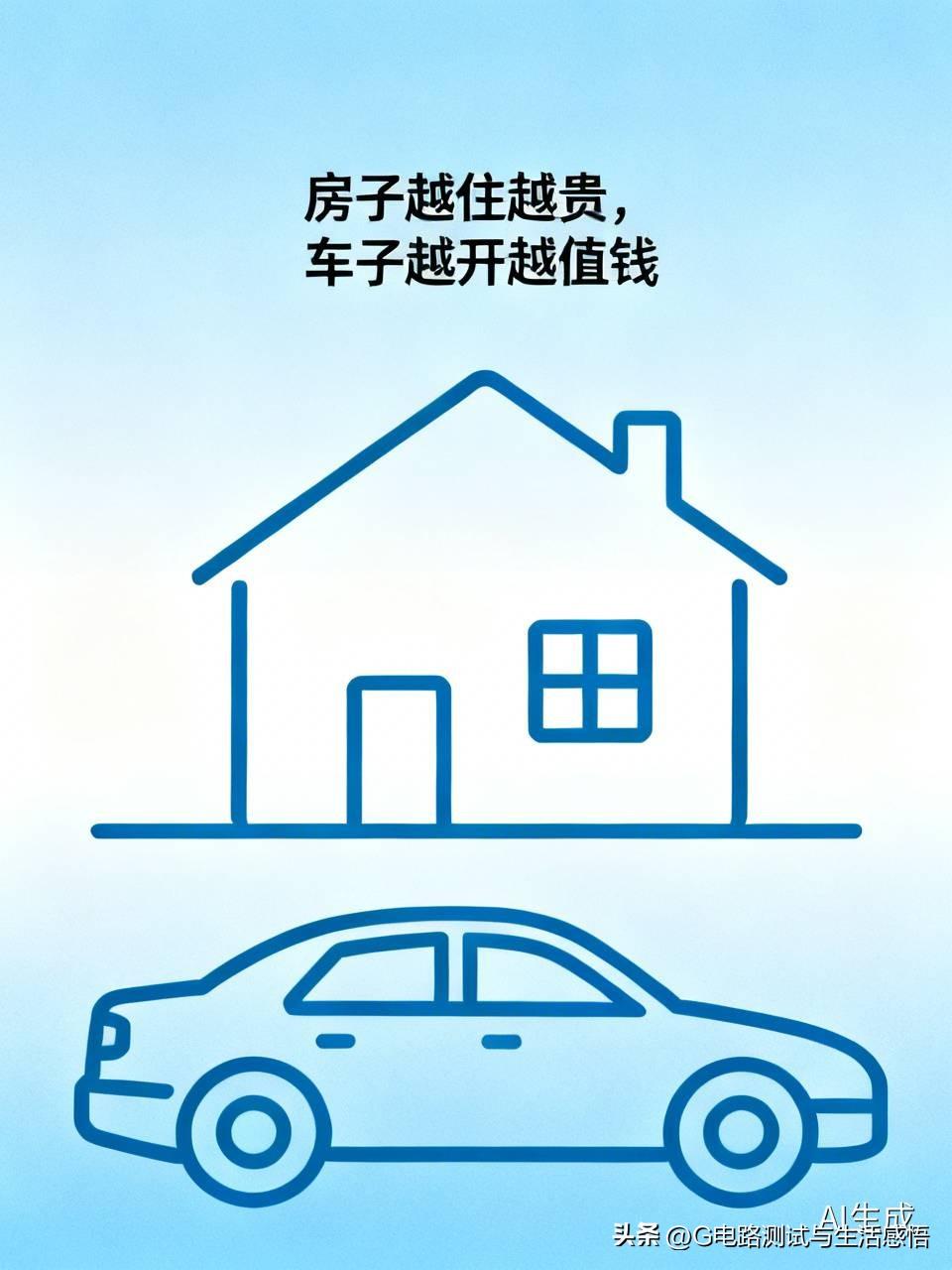 房子越住越贵，车子越开越值钱，那么这个世界不就畸形了吗？哈哈哈😁😁😁