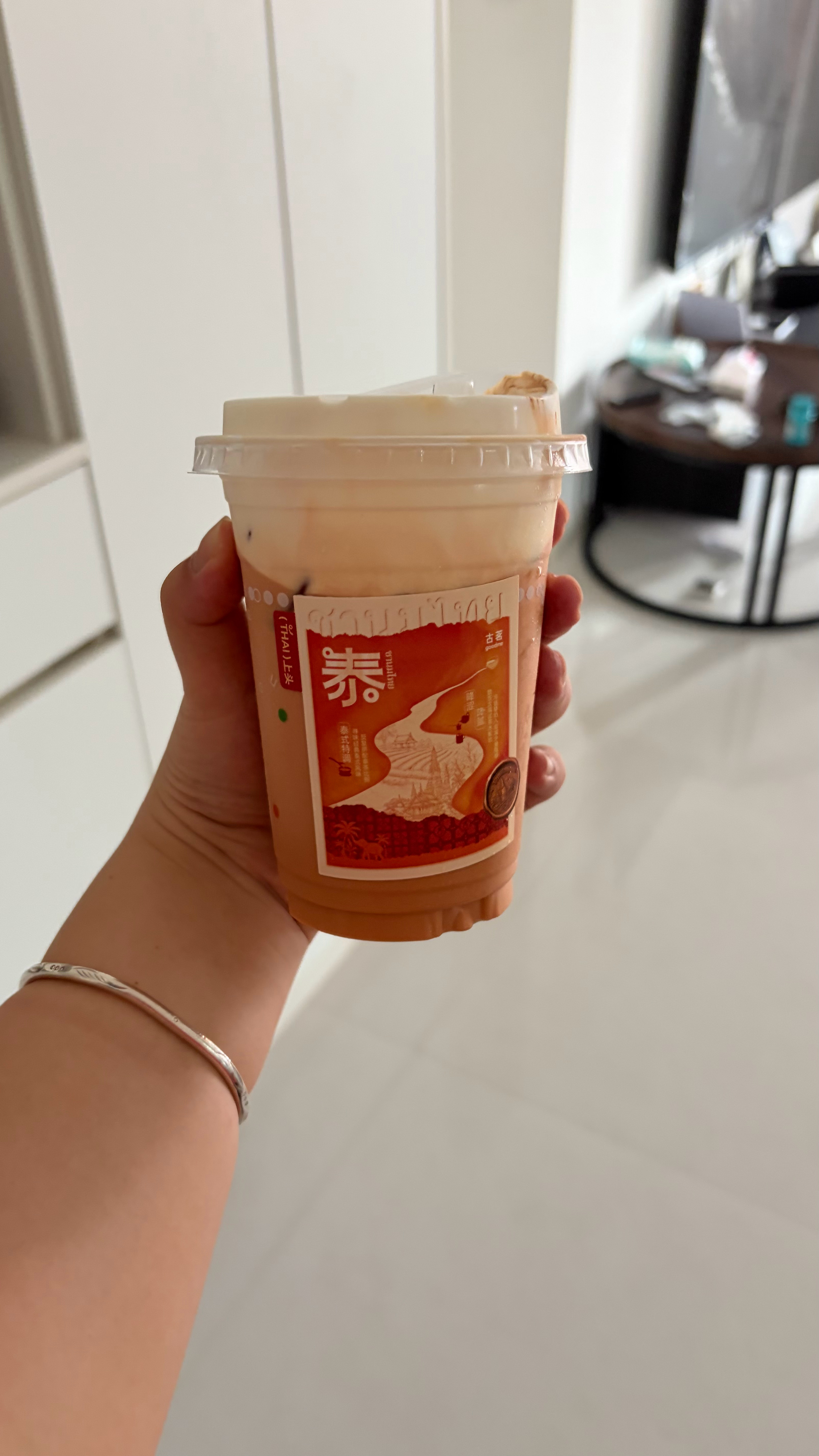 我前两天回家喝了古茗这个咸乳酪泰奶！是不是我点的五分糖的原因 感觉没啥味呢感觉回