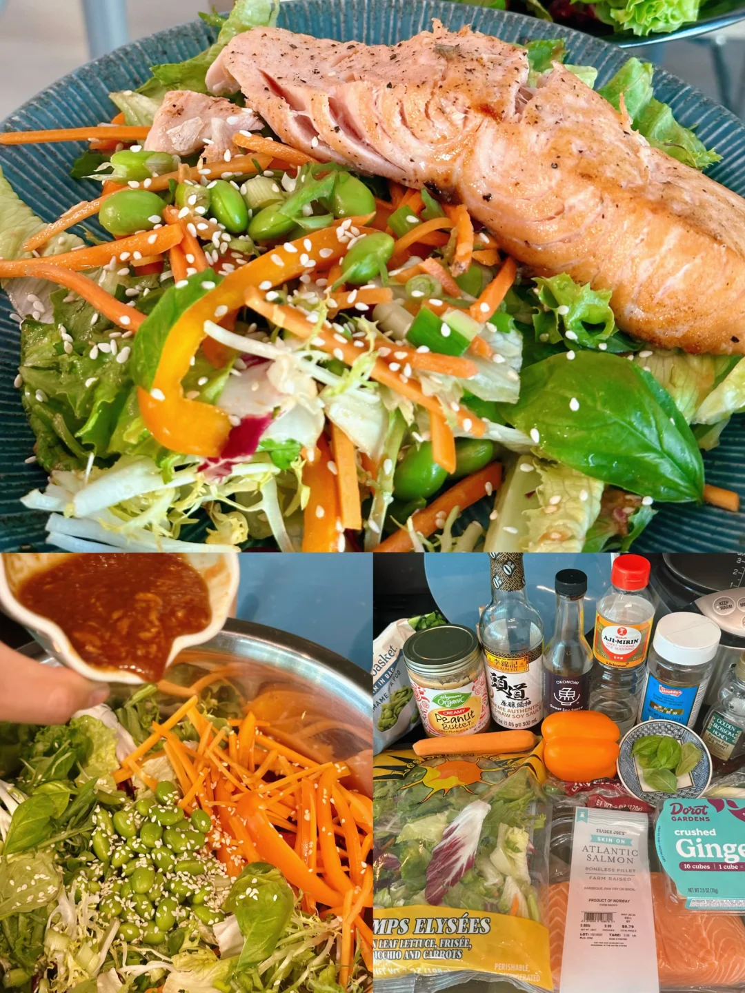 复刻PuraVida超惊艳沙拉🥗秘制亚洲风酱汁🧂