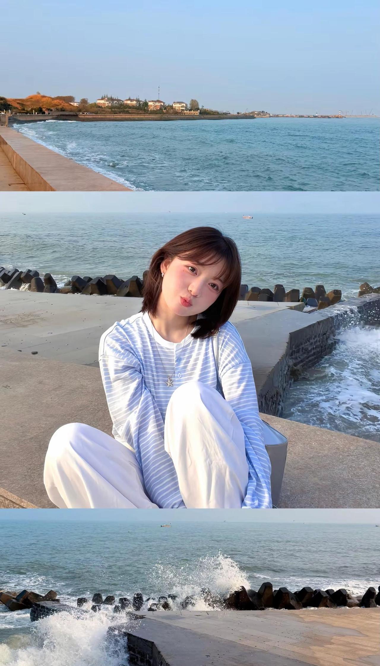 听海风𓆝𓆟𓆡 ootd穿搭 海边 春季穿搭
