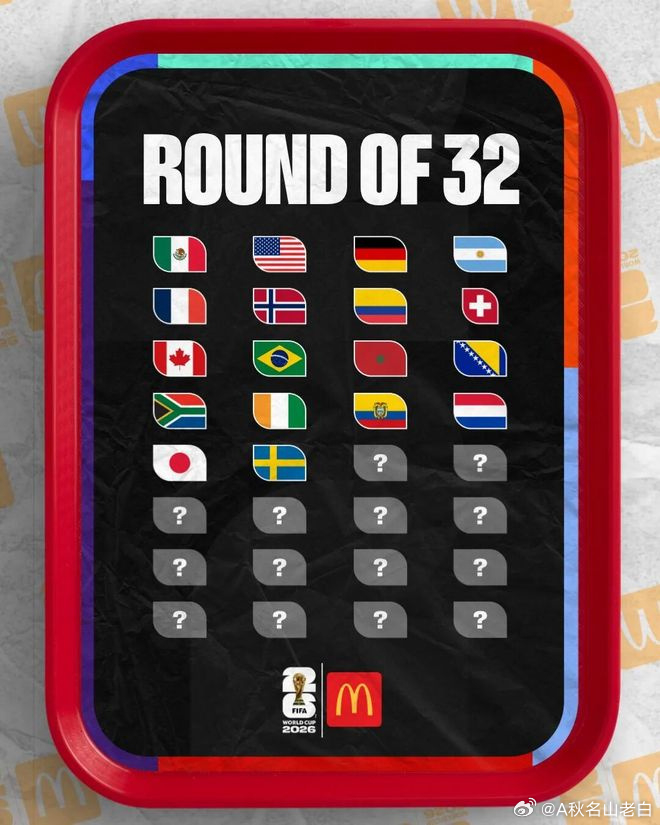 世界杯32强已确定18席 剩余 14 个名额进入白热化争夺北京时间 6 月 26