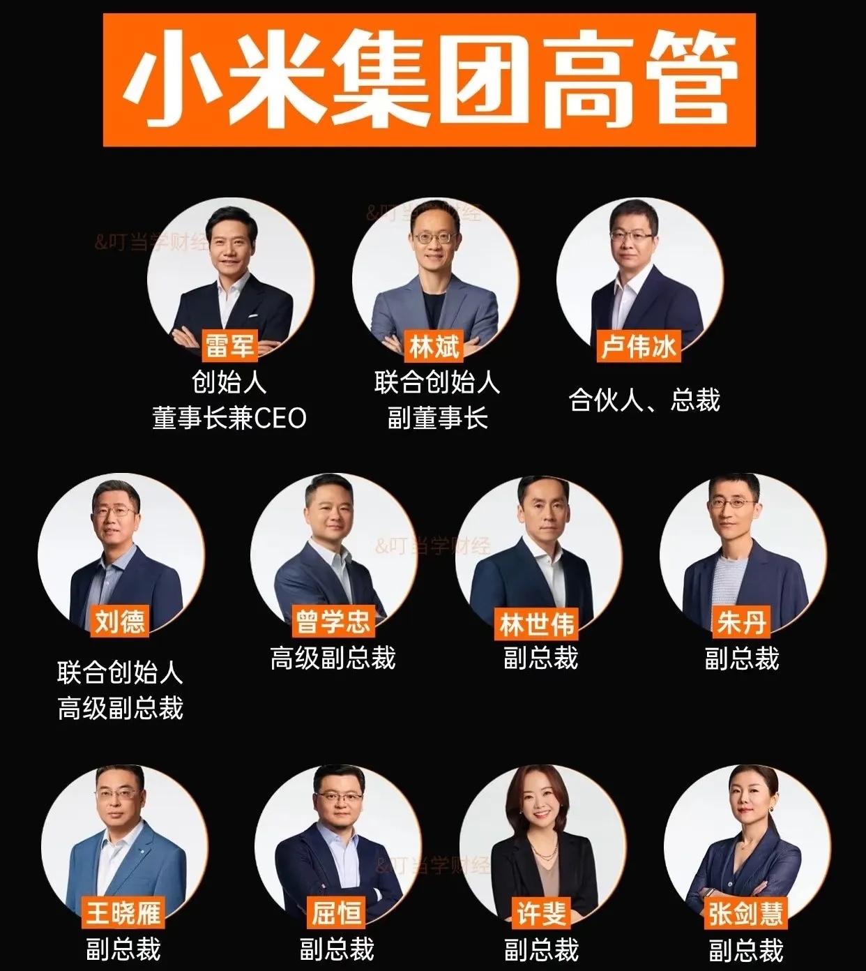 卢伟冰原来是小米集团的三把手