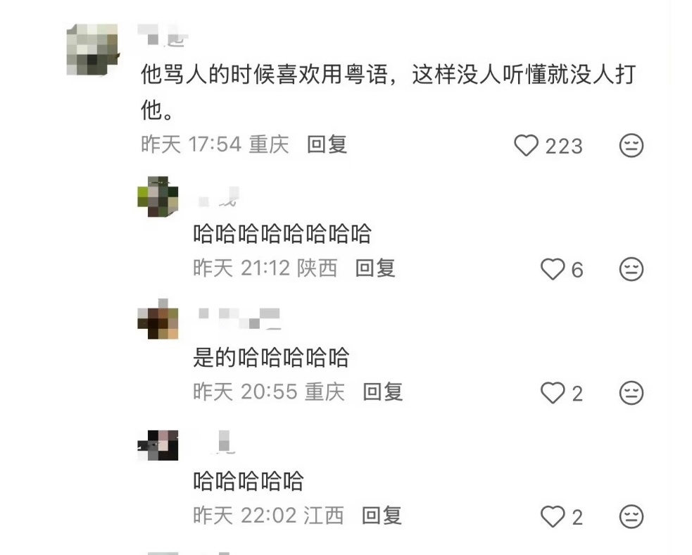 怪不得刘铮亮用粤语骂人怪不得刘铮亮一骂人就用粤语。。没人听懂就没人打他了哈哈哈哈