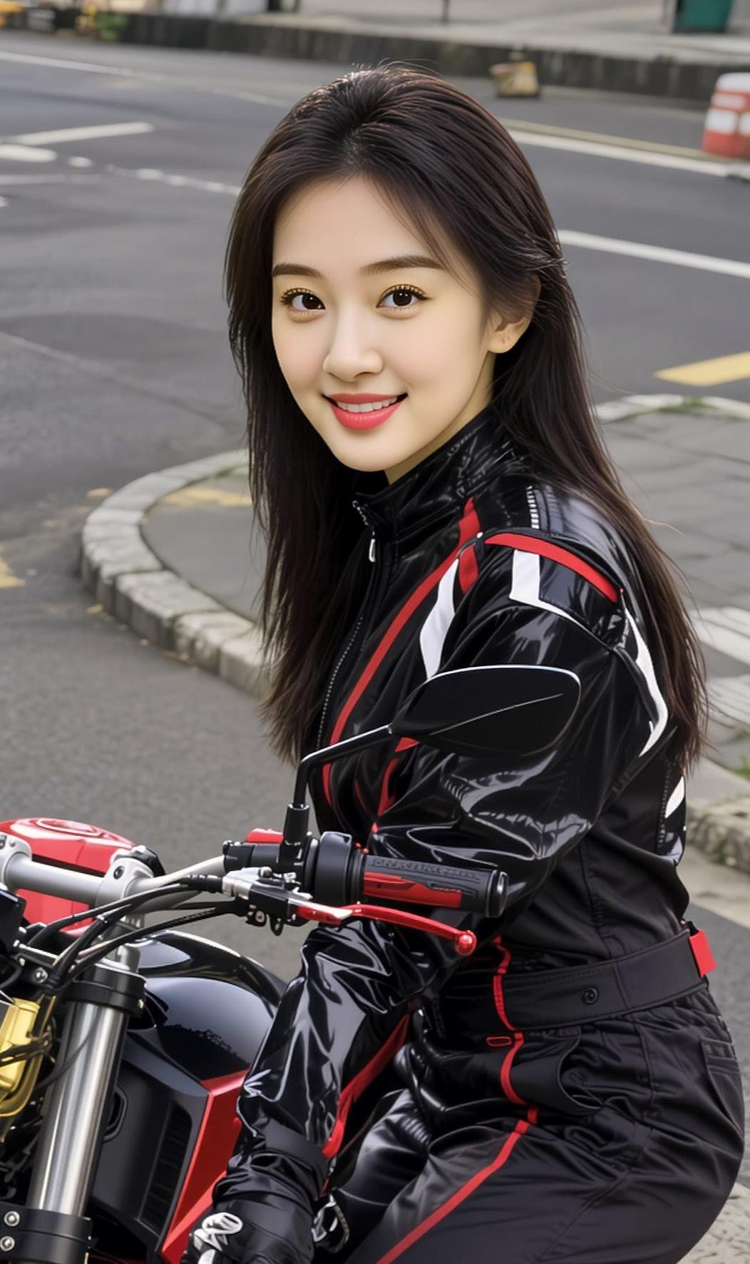 AI赛道女神 高颜值美女颜值