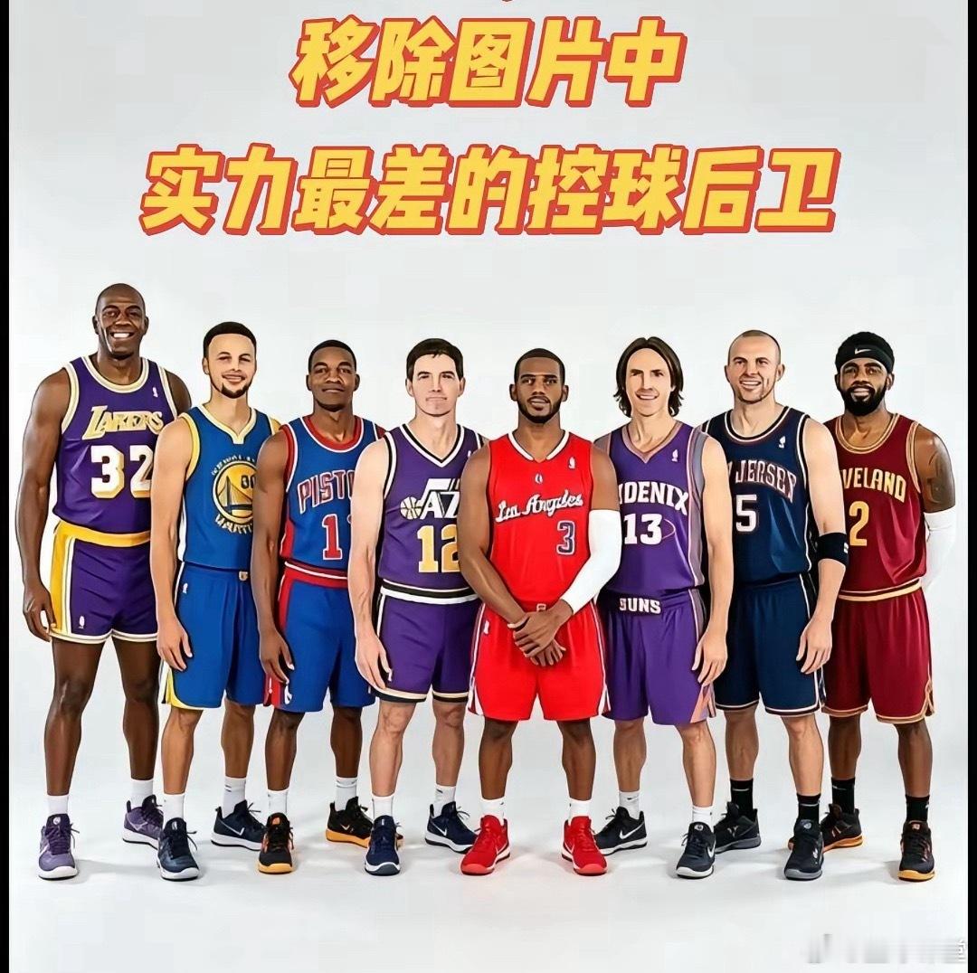 选出图中最差的控卫 
