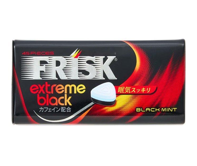 龙福在釜山code里吃的薄荷糖含有咖啡因的Frisk extreme black