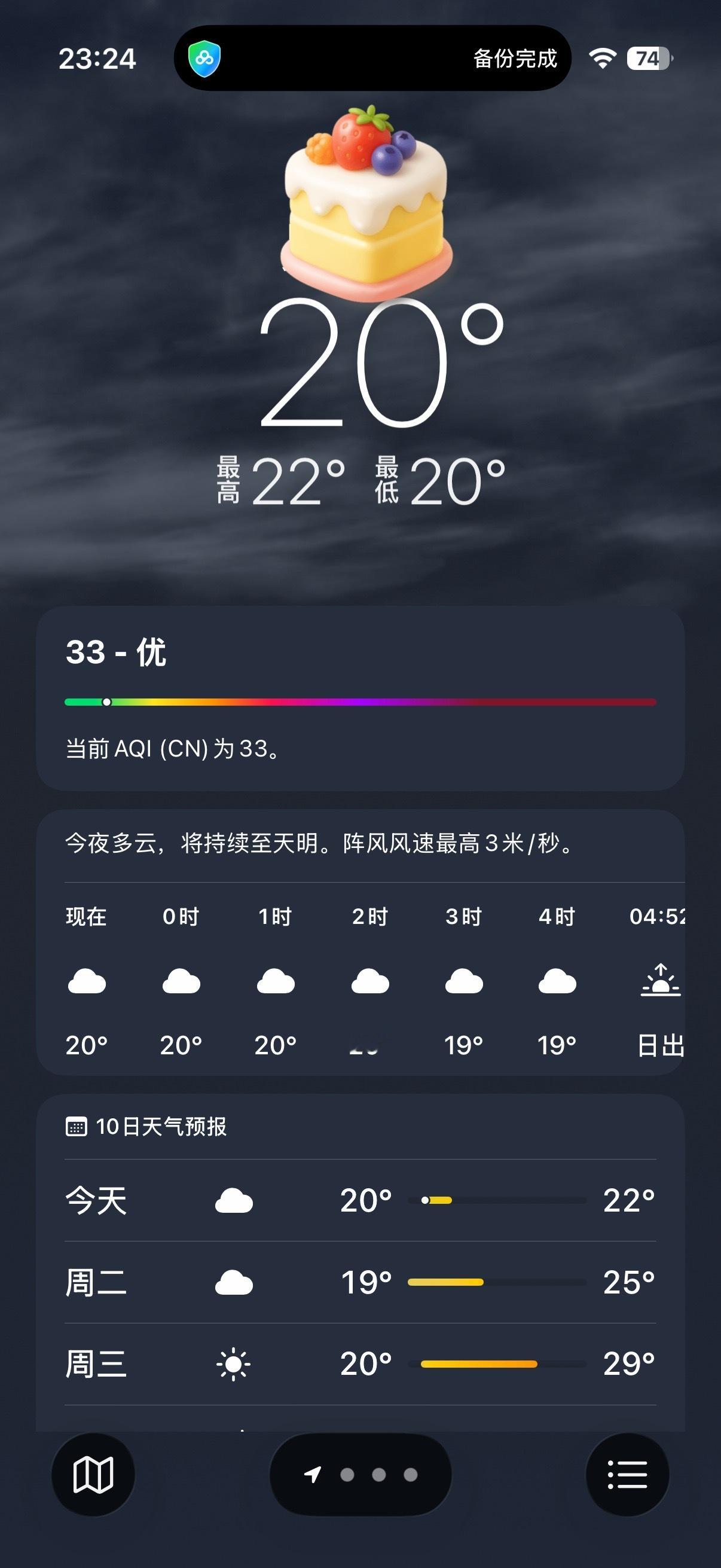 最近这个温度很舒适晚安 