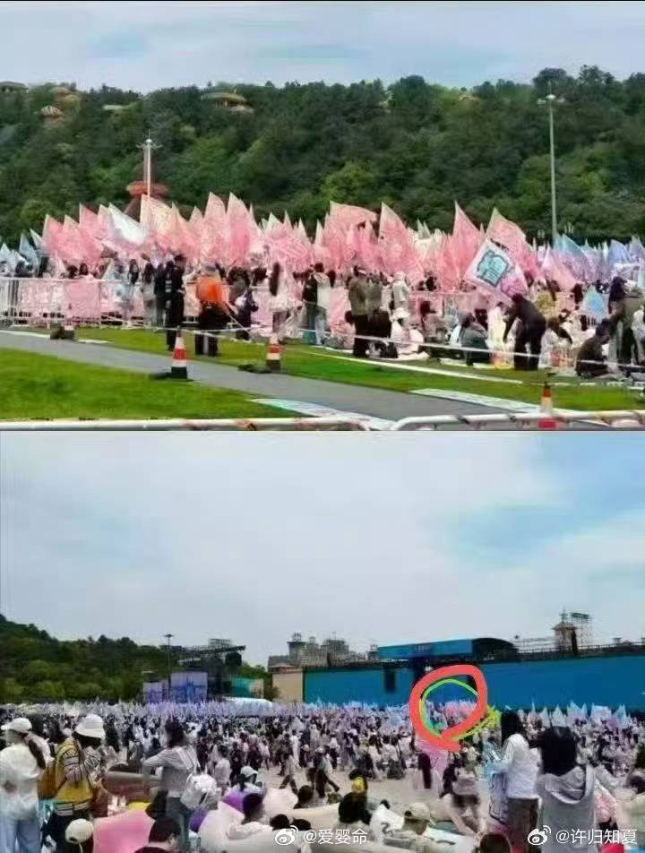 我又想起来thw鼻涕纸怼着那一小片橙粉大旗说是橙粉海 然后果果把全景图发出来一看