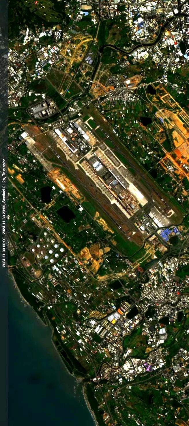 台北桃园机场最近卫星图（11.30）