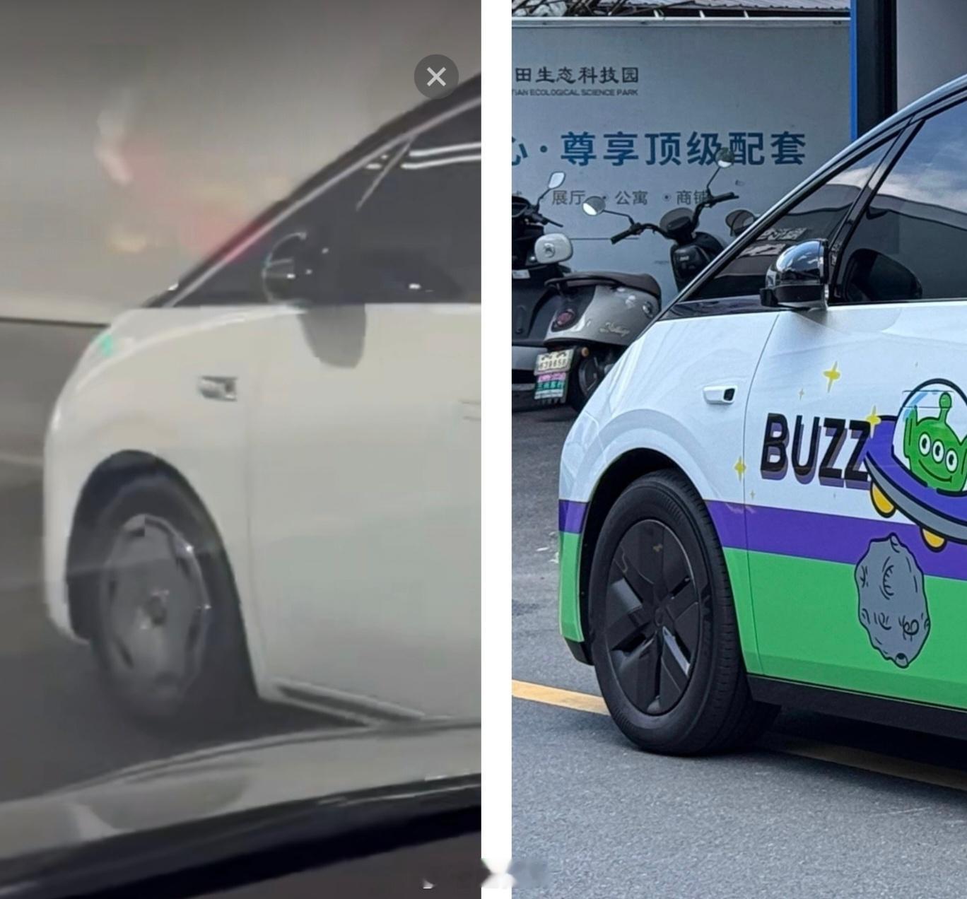 这个角度确实容易有错觉，D99轮胎规格是265/55 R19，MEGA是245/