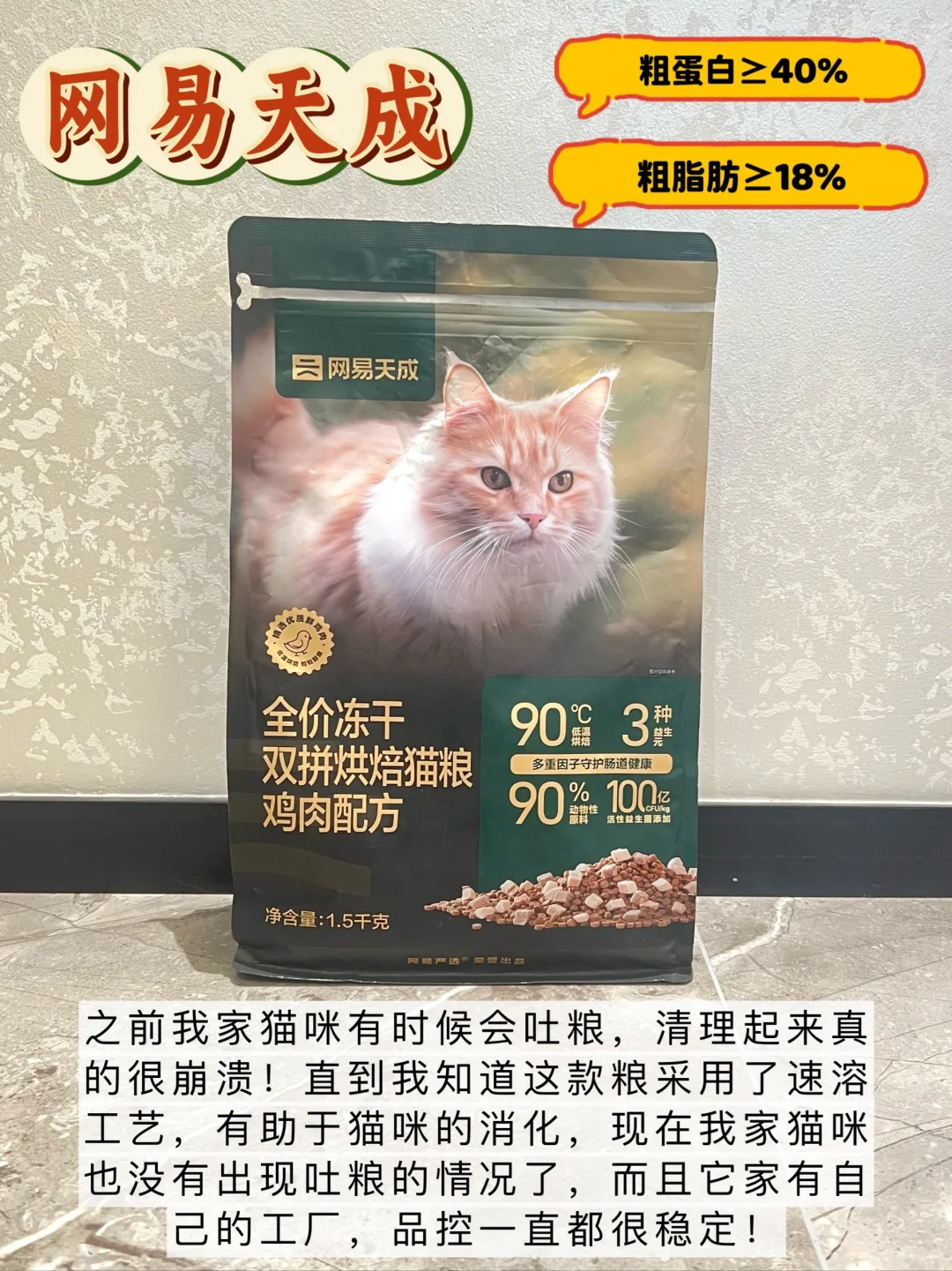 6款烘焙猫粮分享/猫吐粮怎么选?