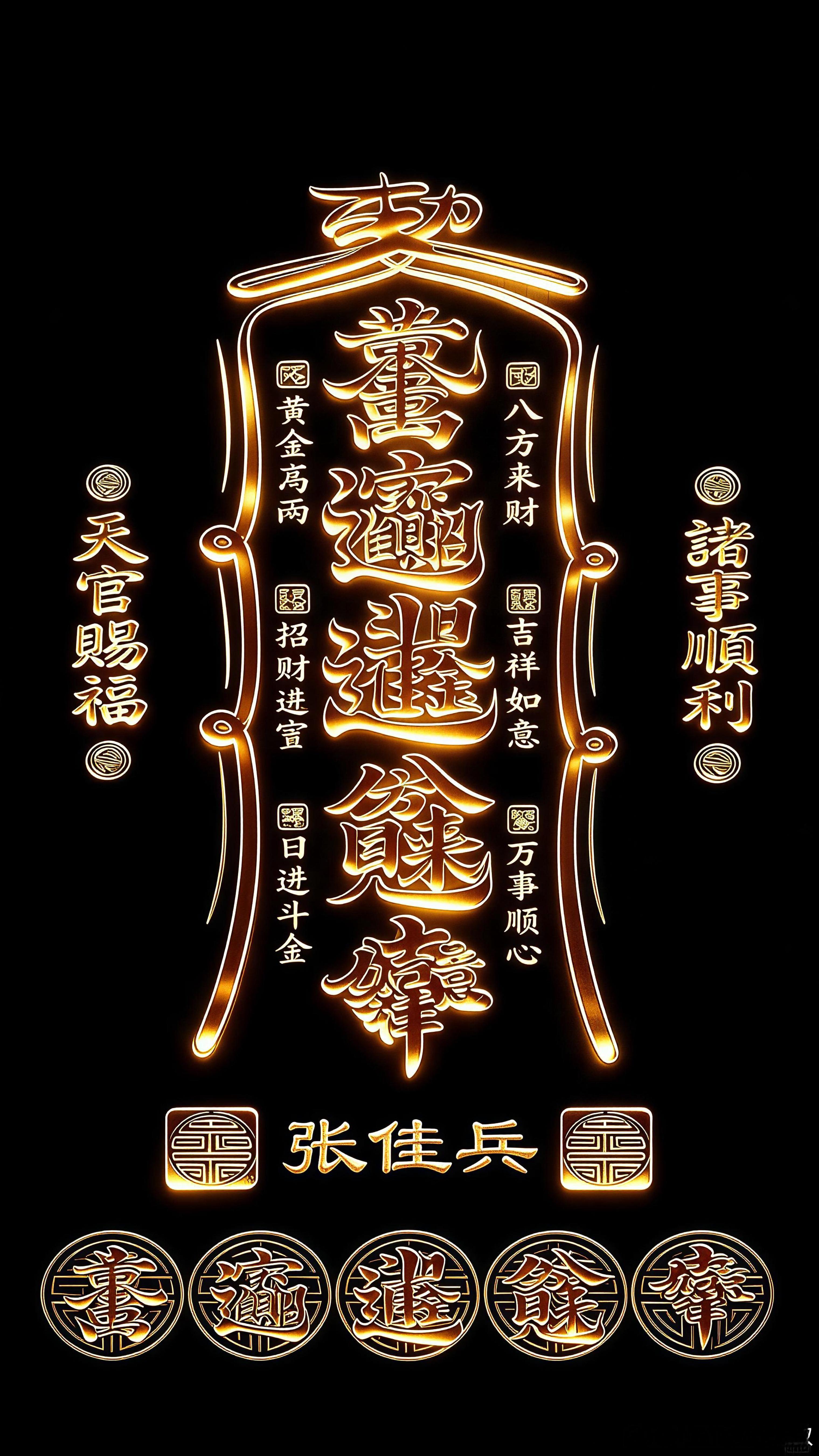 换个手机屏保，财运自然来！加名字，50元。 ​​​
