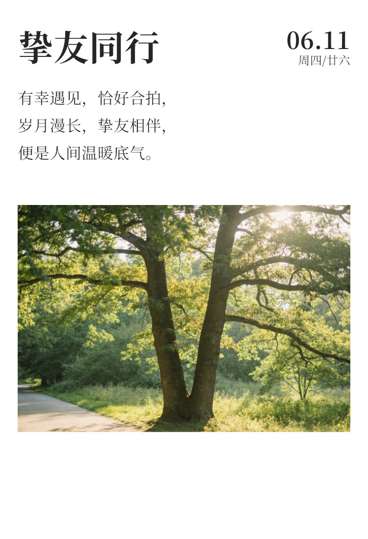 早安 ☀️ 每日早起打卡 今天是朋友节，如果生活有开关，和朋友一起就是一键快乐！