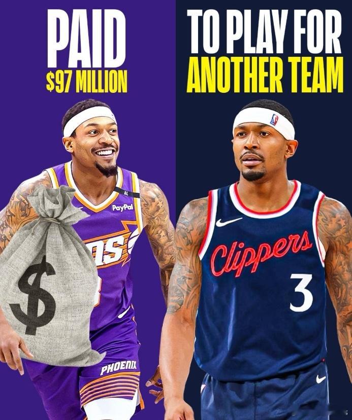 【NBA休赛期魔幻剧更新】菲尼克斯太阳与布拉德利·比尔达成史上最壕买断协议——支