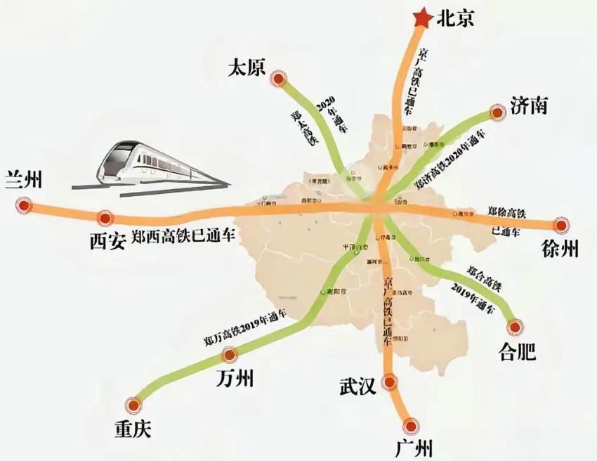 东部产业转移，郑州会因为其交通优势受益最大！
郑州的高铁通达性全国第一，超越北京