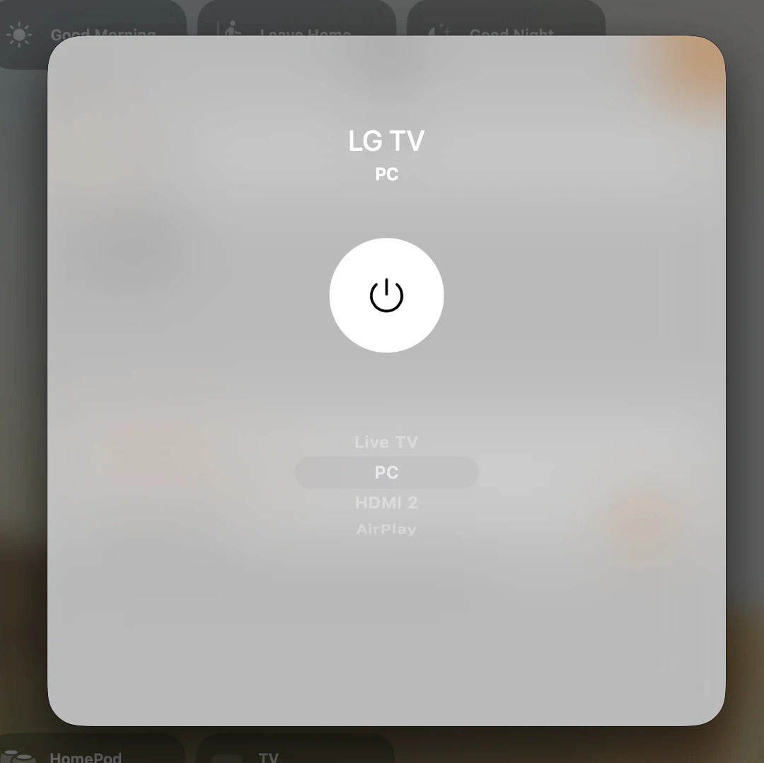 Apple Home 电视切输入源可太方便了