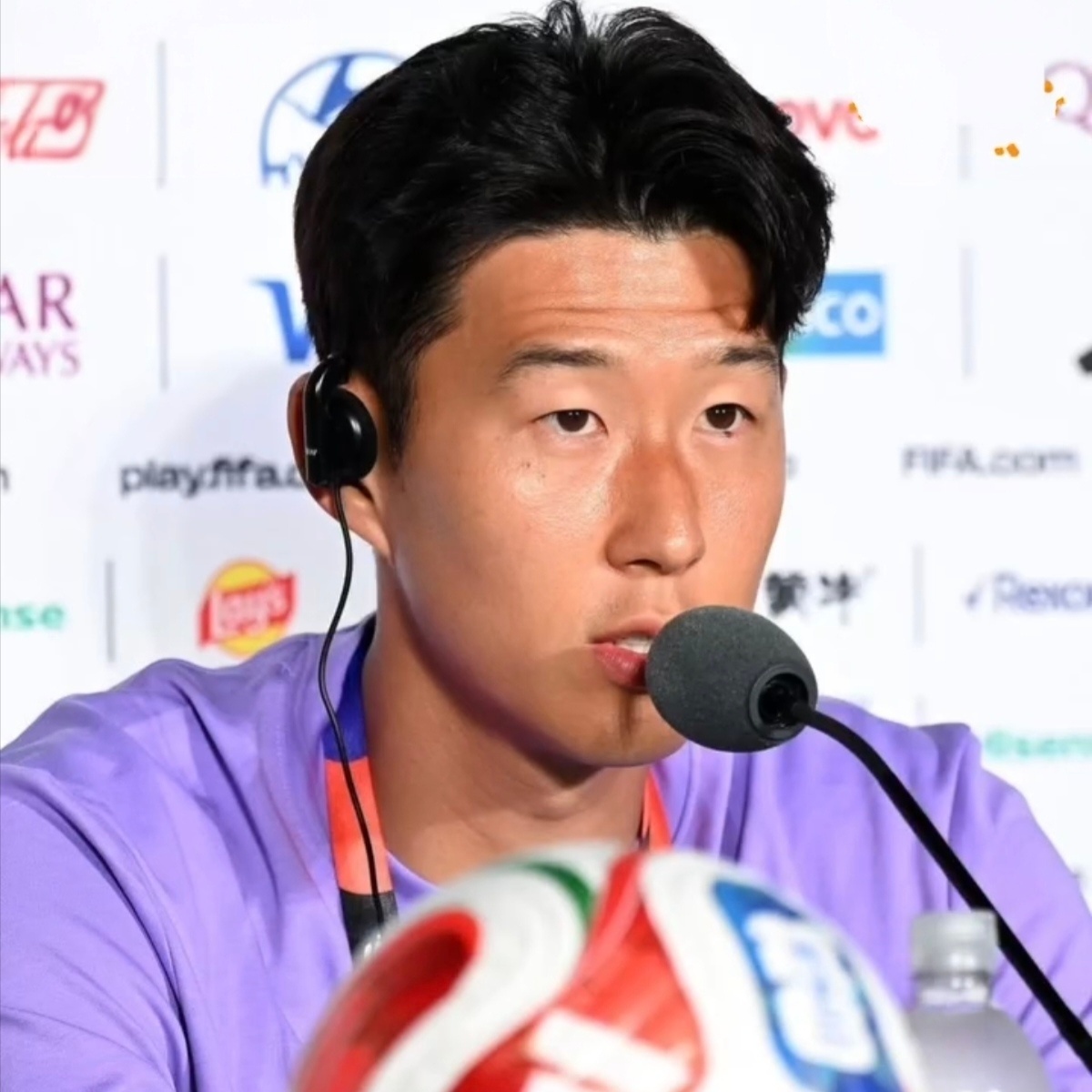 孙兴慜 孙兴慜赛前发布会节选⬇️“能再次参加从小就梦想的世界杯，我也很高兴。选手